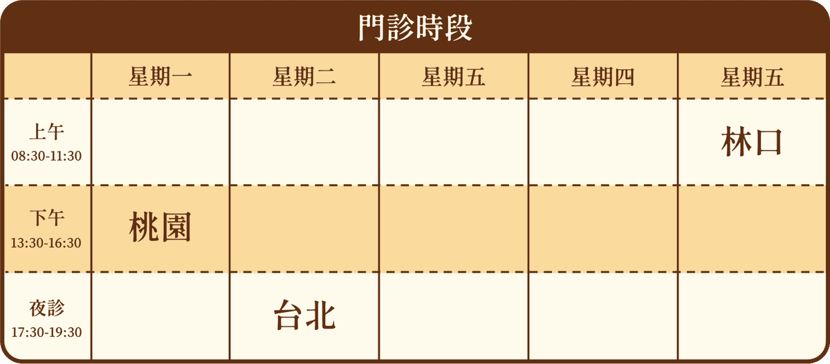 羅得如醫師門診時段